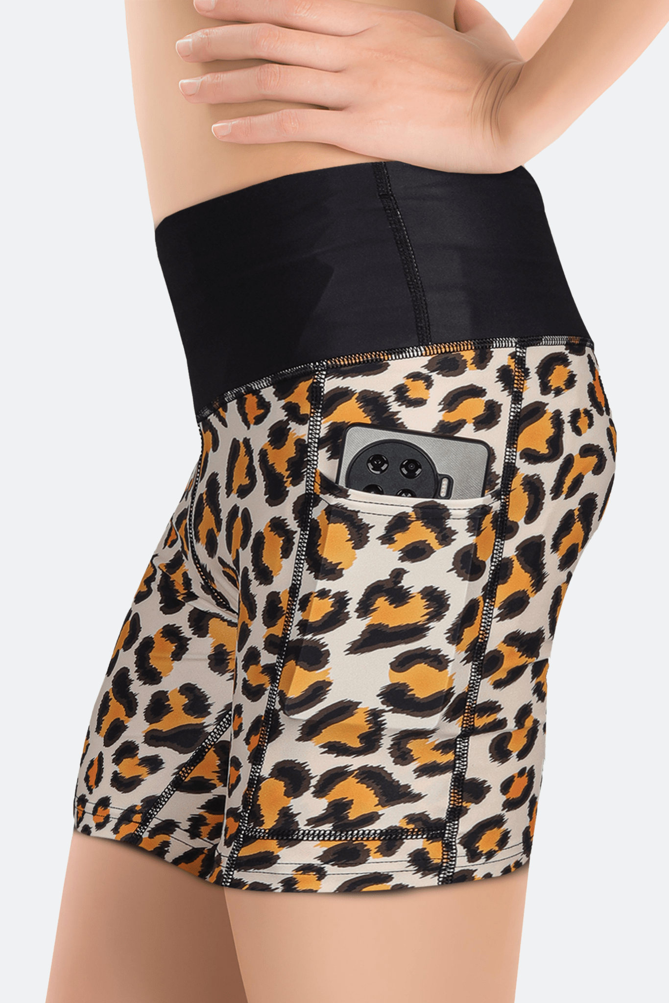 Leopard Compression Short + Bra Set - BODYBORN