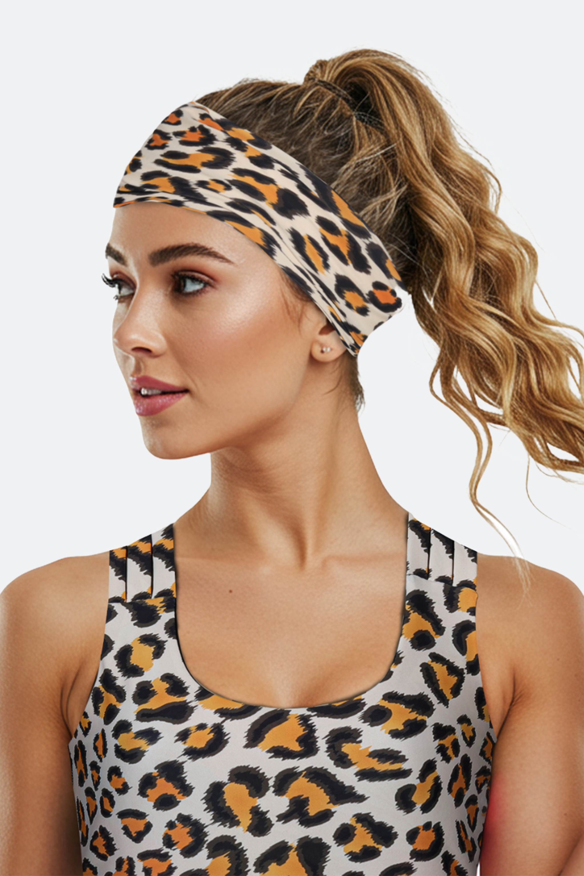 Leopard print tube top