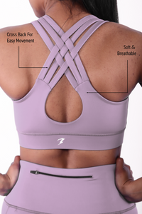 Purple Pulse fitness outfit
