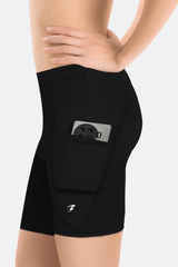 Black Luxe Compression Shorts - BODYBORN