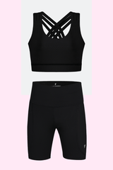 Black Luxe Compression Shorts - BODYBORN