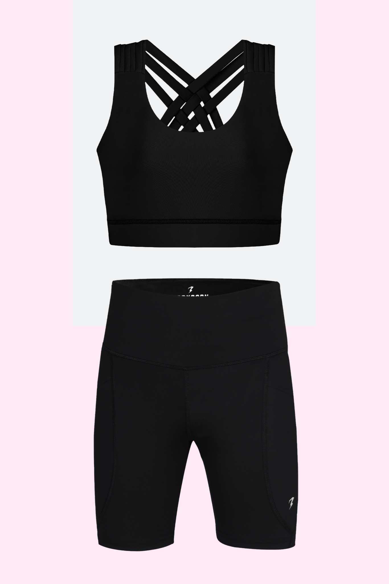 Black Luxe Compression Shorts - BODYBORN