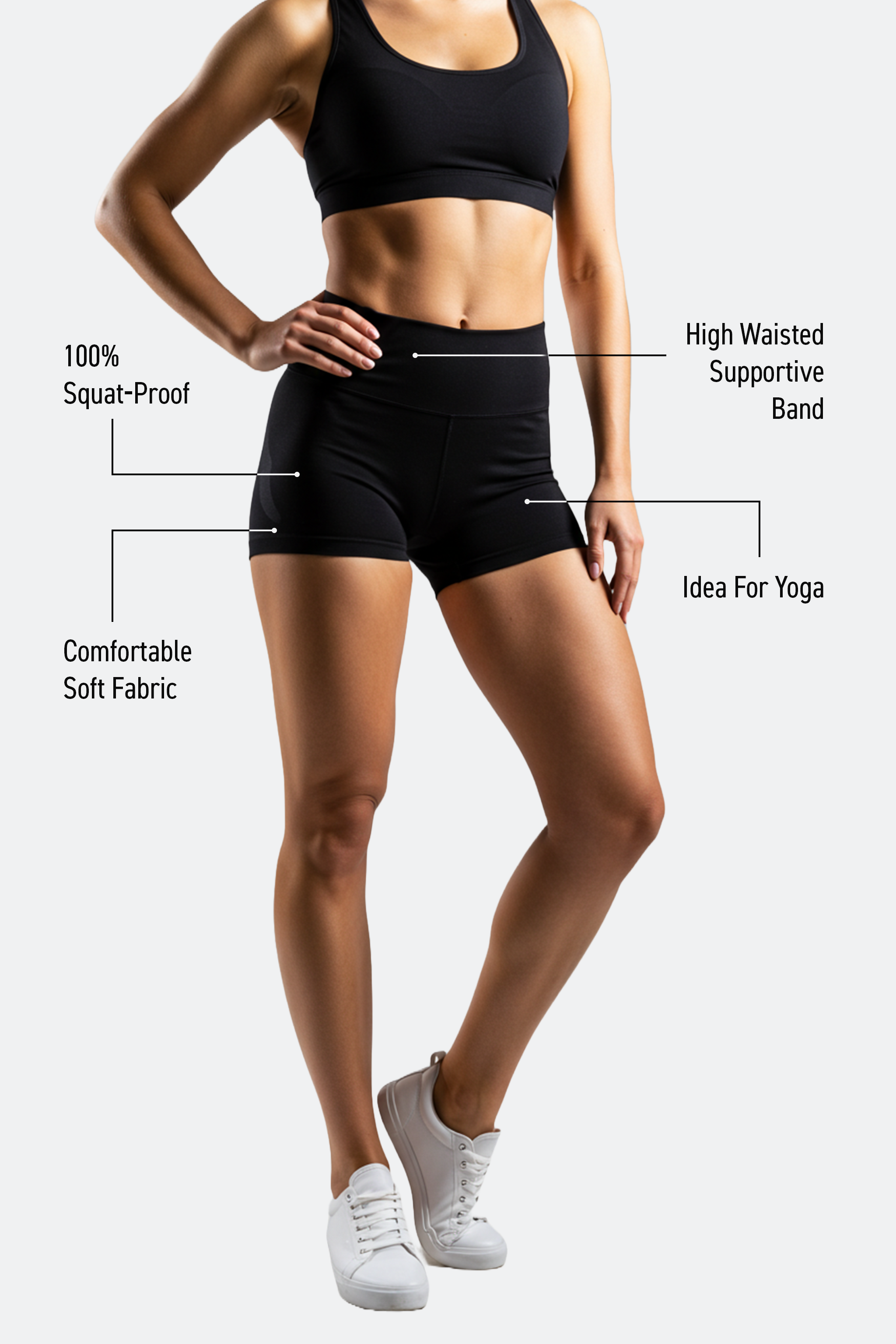 black compression shorts

