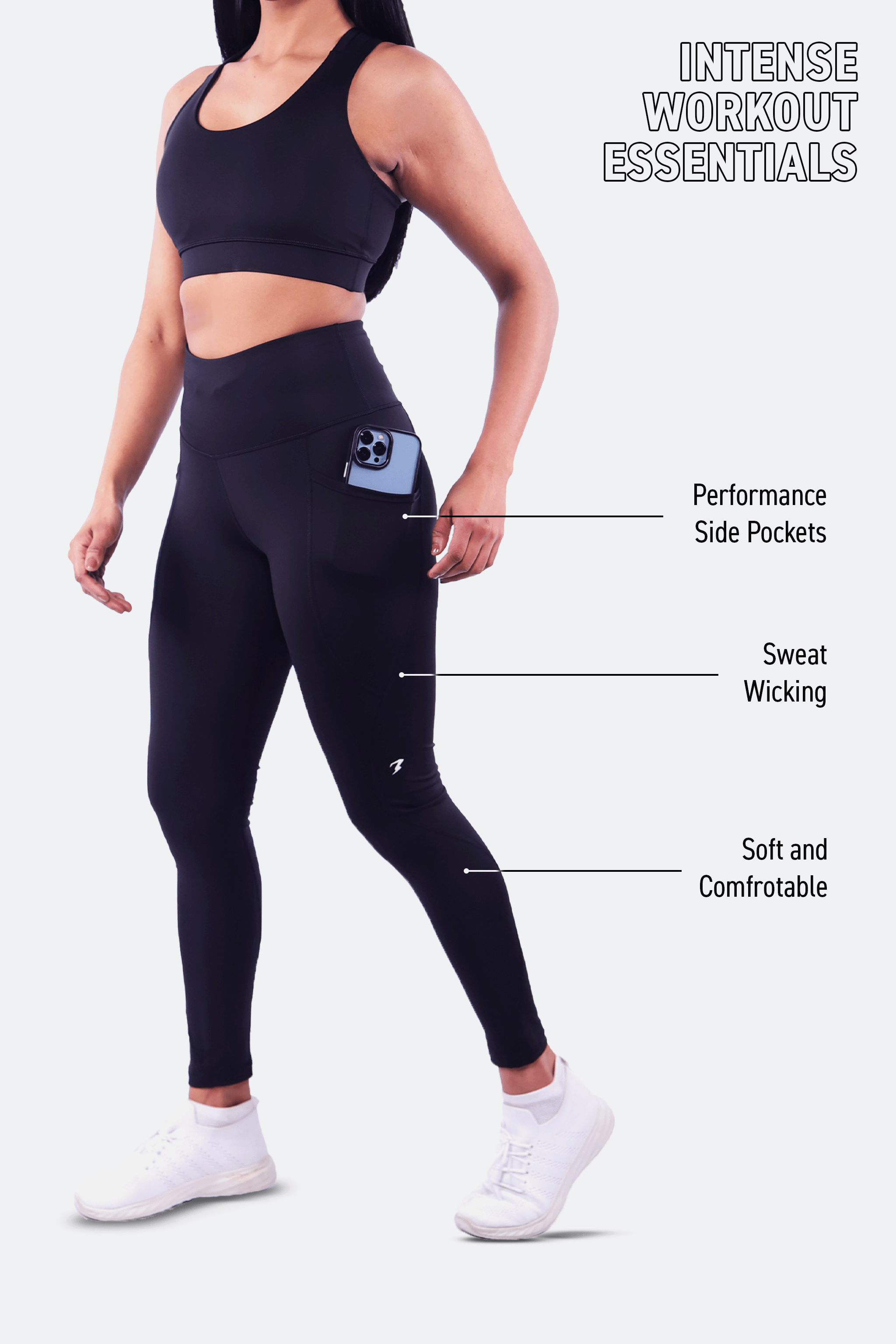 black gym leggings