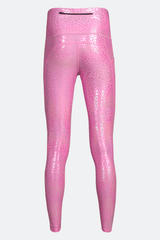 breathable metallic leopard print leggings for running
