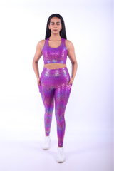 high performance plum workout set for intense training