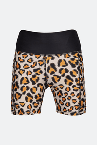 Leopard Compression Short + Bra Set - BODYBORN