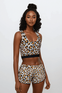 Leopard Luxe Loose Shorts - BODYBORN