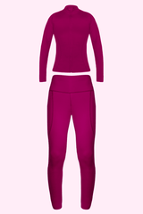 Maroon Plum Power Jacket - BODYBORN