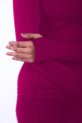 Maroon Plum Power Jacket - BODYBORN