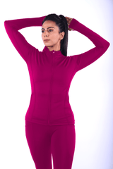 Maroon Plum Power Jacket - BODYBORN