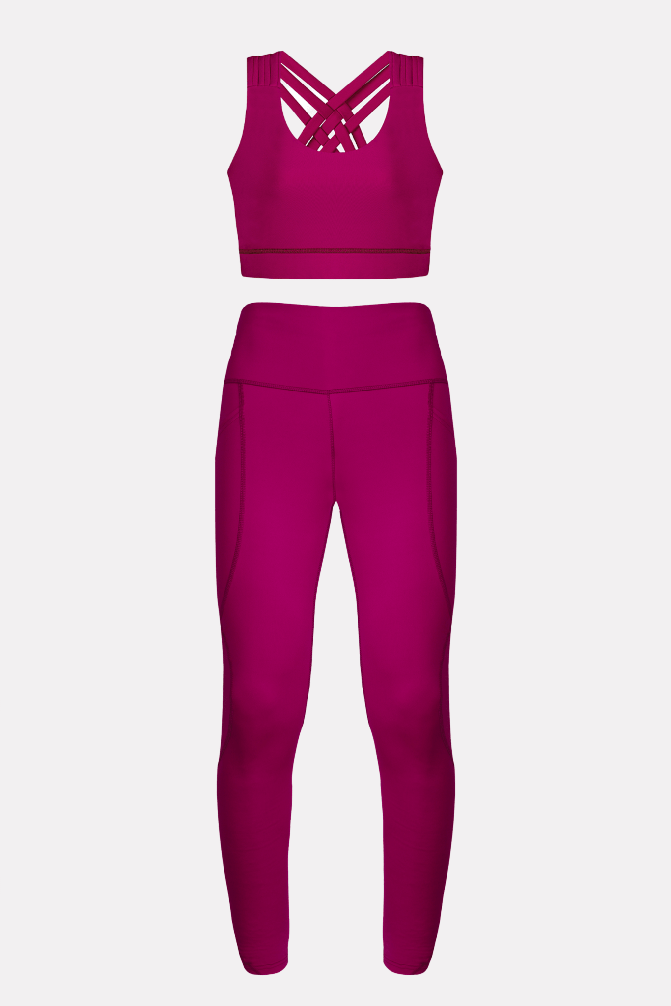 Maroon Plum Power Sports Bra - BODYBORN