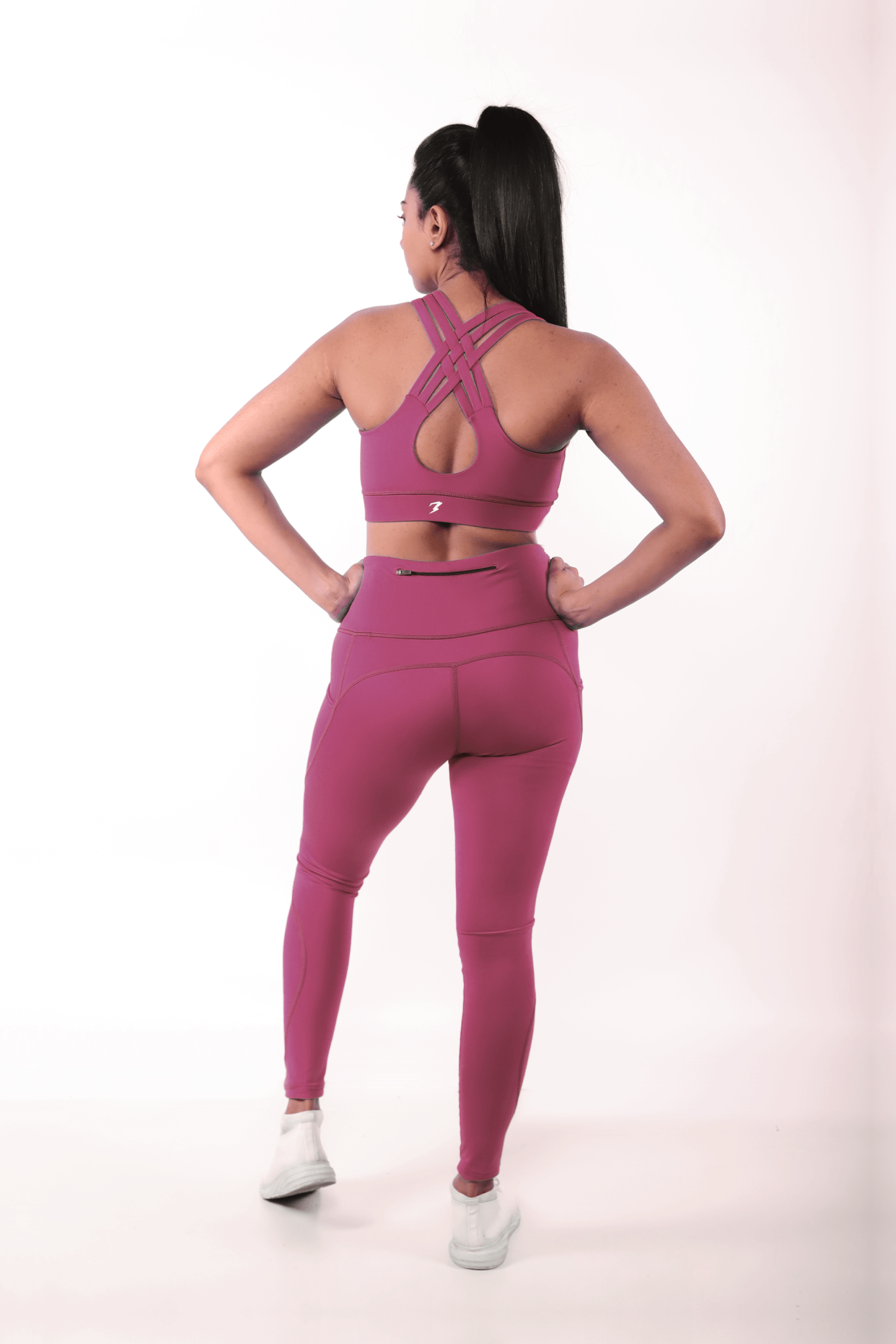 Maroon Plum Power Sports Bra - BODYBORN