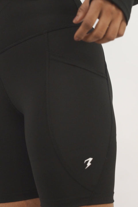 black compression shorts

