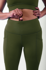 seamless olive high waisted leggings for fitness training