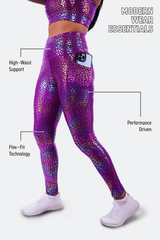 soft fabric plum workout leggings for optimal movement