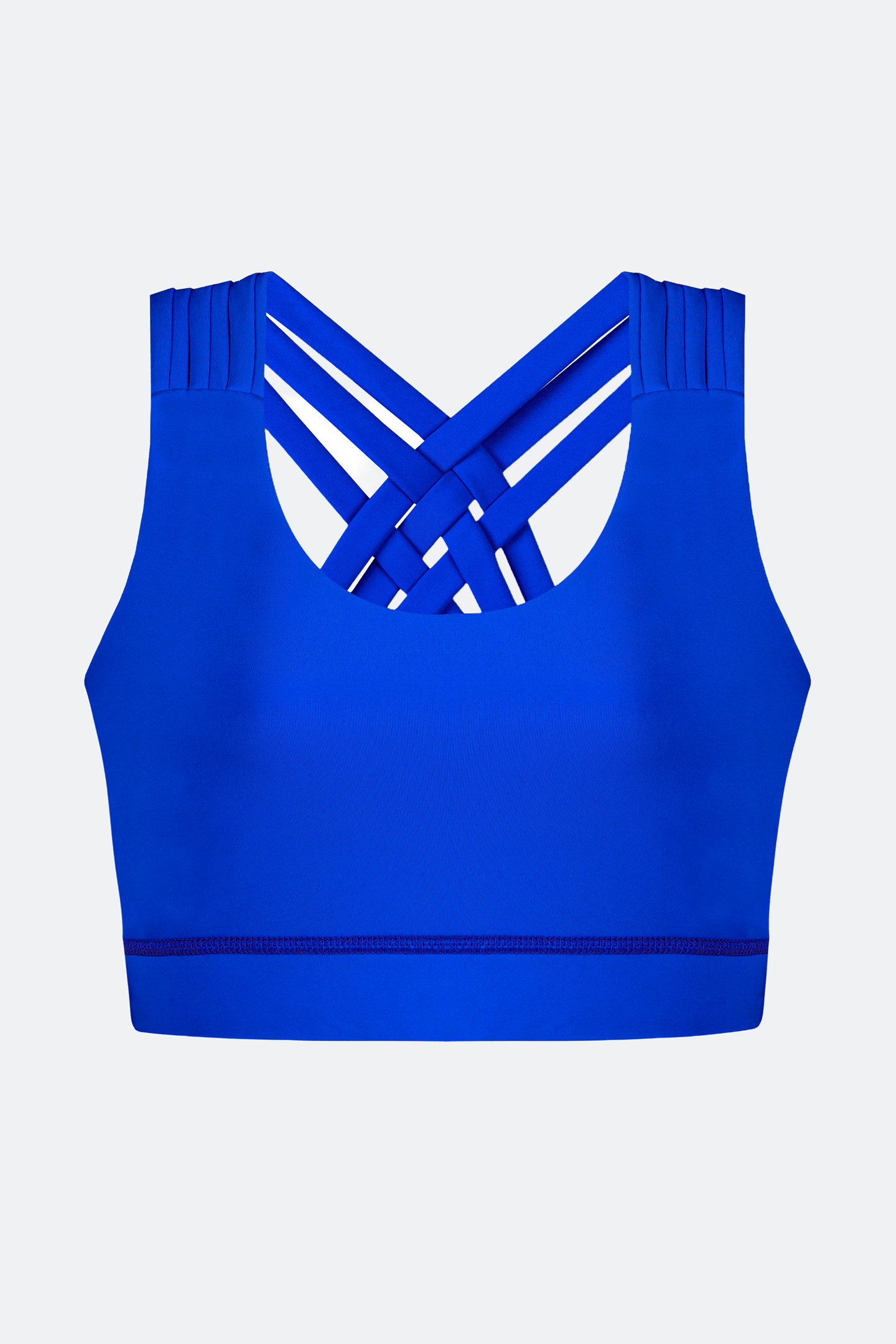 stylish blue sports bra for gym and yoga
