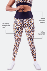 stylish leopard print gym leggings for high intensity workouts