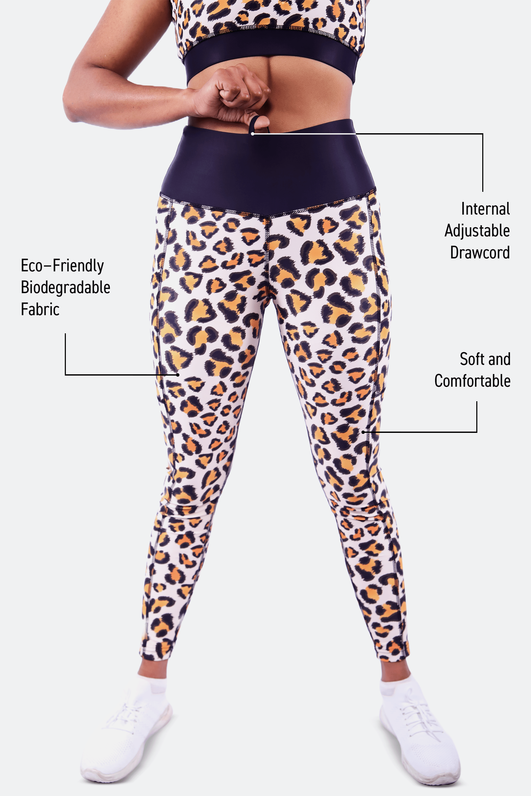 stylish leopard print gym leggings for high intensity workouts