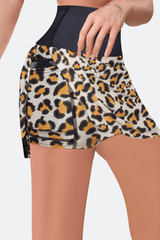 versatile leopard skort for activewear and casual outfits
